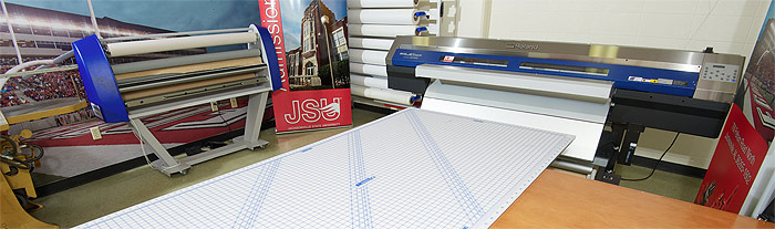 Wide Format Printing room